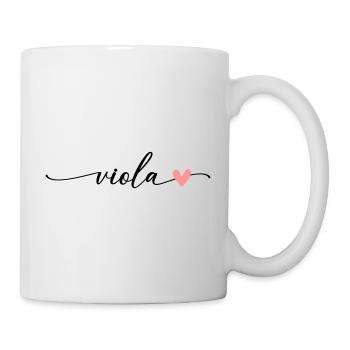 Viola Nom Prénom Calligraphie Script - Mug blanc - blanc - Droite