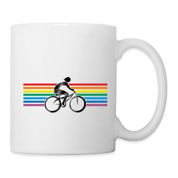 Cycliste - Mug blanc - blanc - Droite