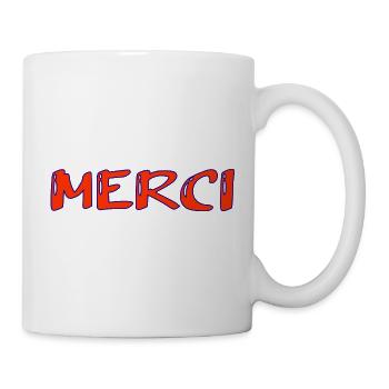 THANK YOU. THANKS. THANK YOU. ANNIVERSARY. BIRTH. - Mug - white - Right