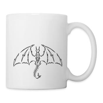 fliegender Drachen - Tasse - Weiß - Rechts