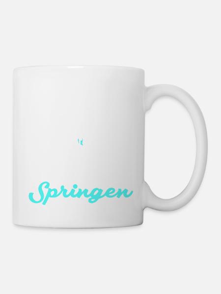 turmspringen sprung - Tasse - Weiß