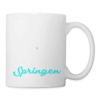 turmspringen sprung - Tasse - Weiß - Rechts