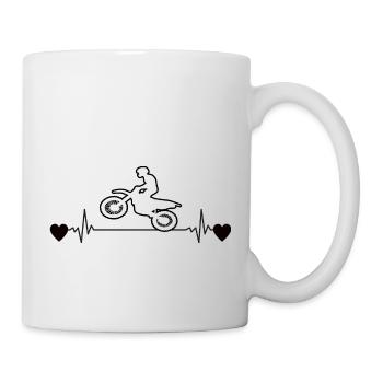 Motorcycle Motorcyclist Motorcross Motorcycle Fan - Mug - white - Right