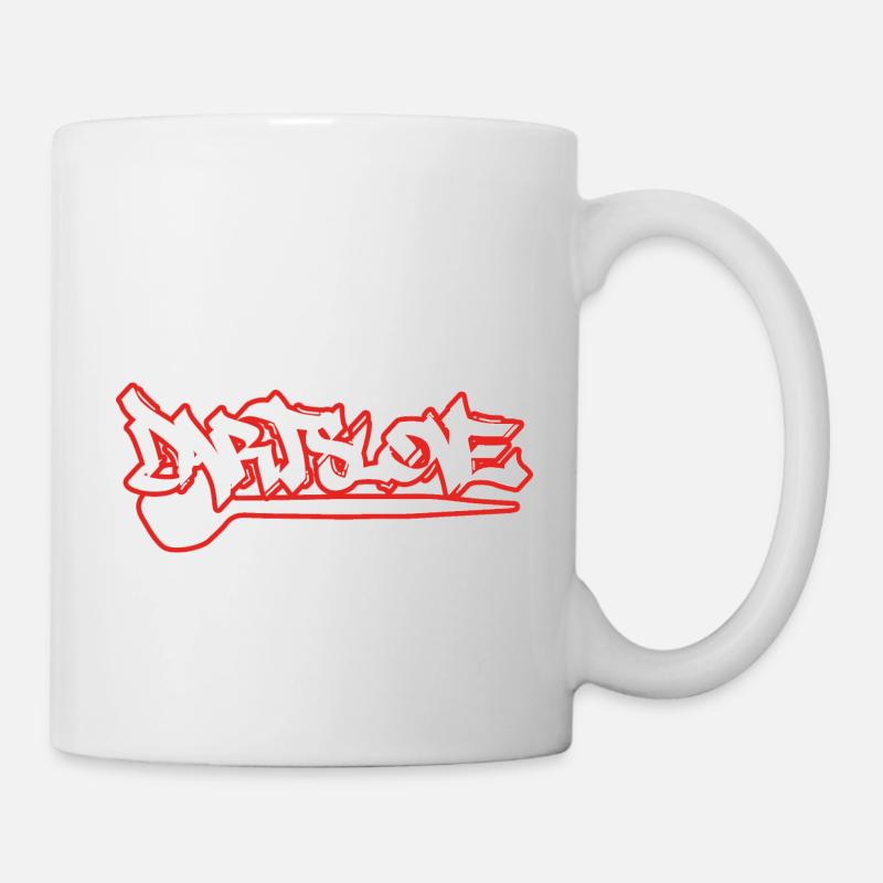 Dartslove_red - Tasse - Weiß
