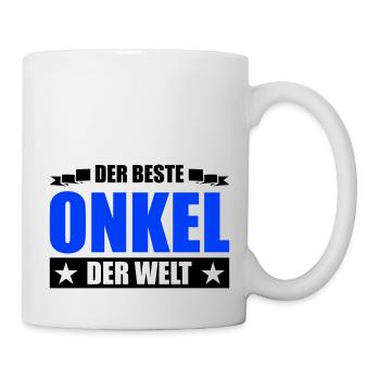 beste onkel - Tasse - Weiß - Rechts