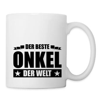 beste onkel - Tasse - Weiß - Rechts