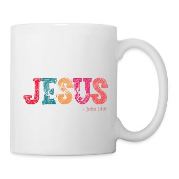 Jesus is the way Church Christian Ladies Gentlemen - Mug - white - Right