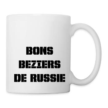 Bons Beziers de Russie (noir) - Mug blanc - blanc - Droite