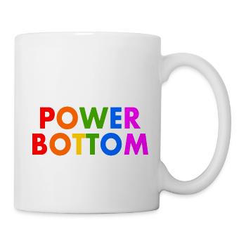 Power bottom - Mug - white - Right