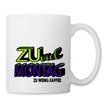 morgenmuffel ich liebe kaffee weihnachten - Tasse - Weiß - Rechts