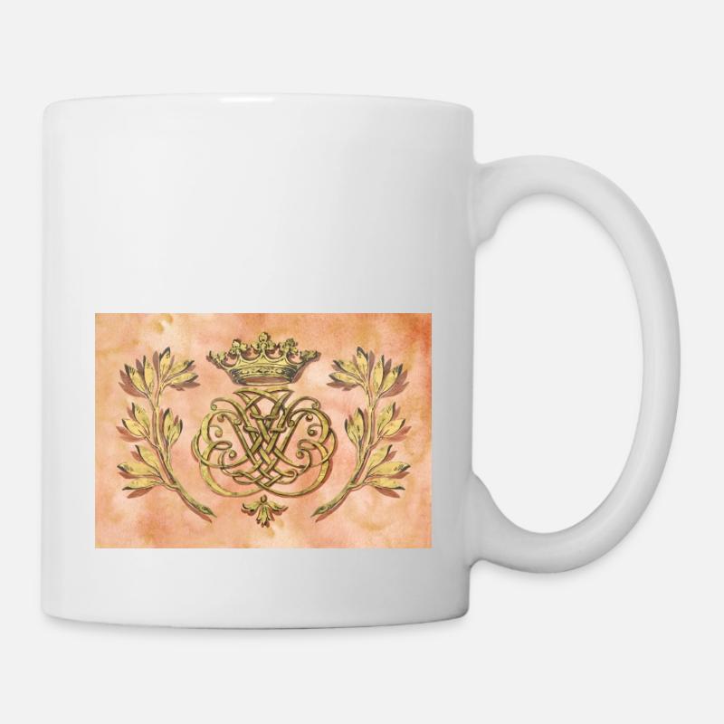 Bach Siegel / Monogramm / Wappen / Insignien - Tasse - Weiß