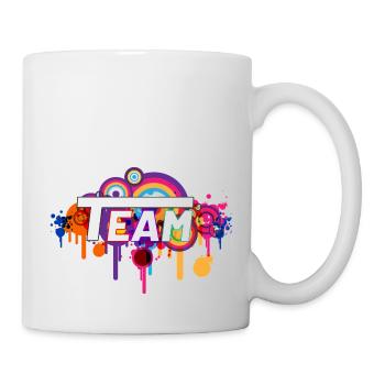 "Team" - Unbeatable together - Mug - white - Right