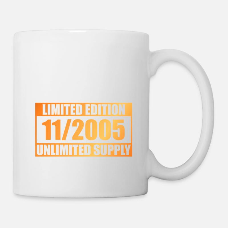 18. Geburtstag Limited Edition - ꝏ Supply 11/2005 - Tasse - Weiß