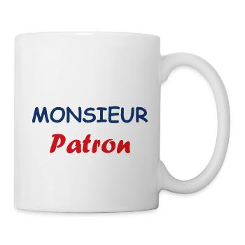 Monsieur Patron - Mug blanc - blanc - Droite