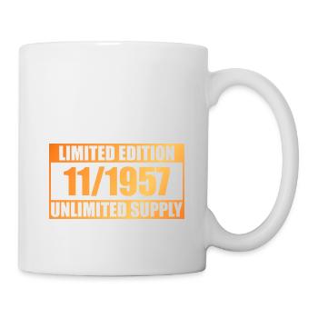 66th Birthday Limited Edition - ꝏ Supply 11/1957 - Mug - white - Right