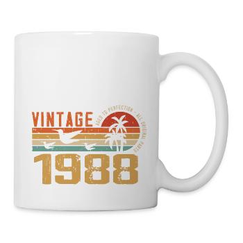 Vintage 1988 Cadeau Anniversaire - Millésime 1988 - Mug blanc - blanc - Droite
