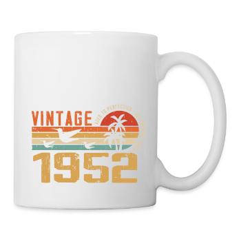 Vintage 1952 Cadeau Anniversaire - Millésime 1952 - Mug blanc - blanc - Droite