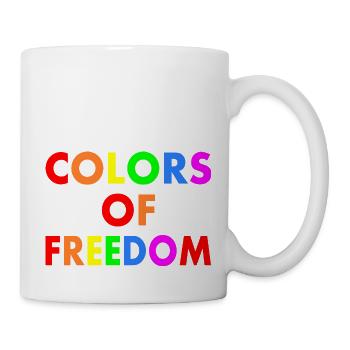 Colors of freedom - Tasse - Weiß - Rechts