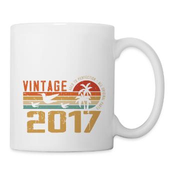 Vintage 2017 Anniversary Gift - Vintage 2017 - Mug - white - Right