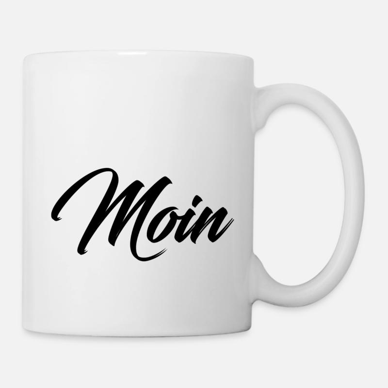 Moin Begrüßung Grußformel Geschenk - Tasse - Weiß
