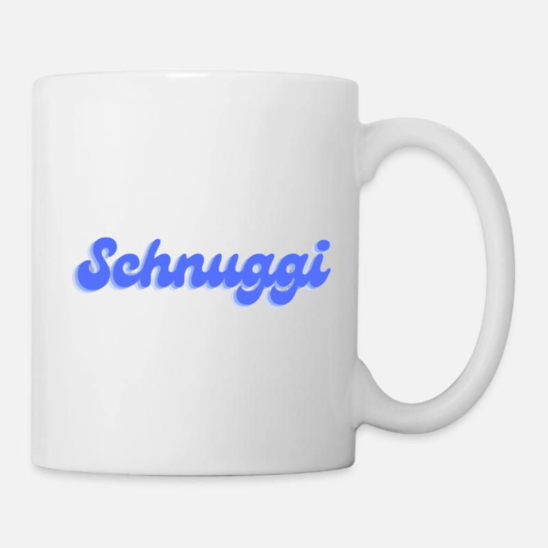 Schnuggi en bleu - Mug blanc - blanc