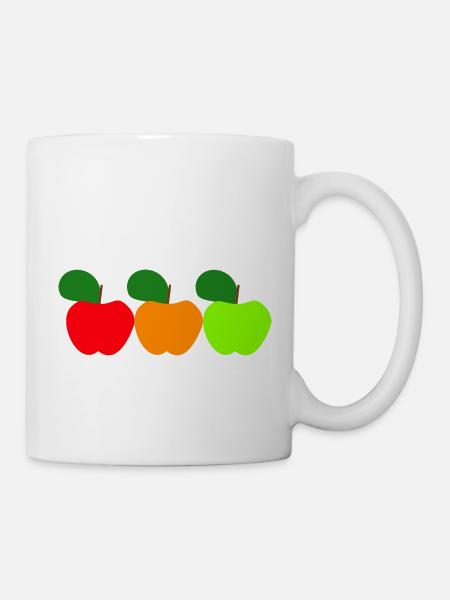 Drei Äpfel - Tasse - Weiß