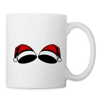 Chapeau de Noël Bonnet de Noël - Mug blanc - blanc - Droite