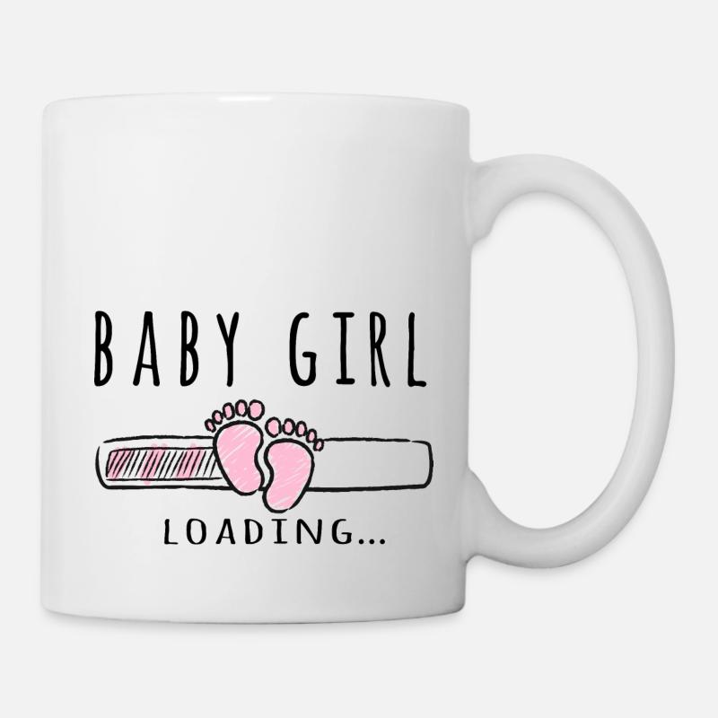 Grossesse Bébé fille Annoncer La Grossesse Fille - Mug blanc - blanc