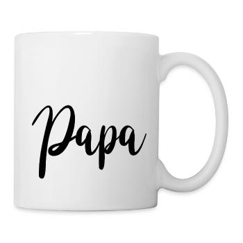 papa - Mug blanc - blanc - Droite