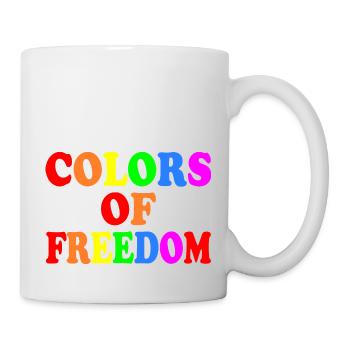 Colors of freedom - Tasse - Weiß - Rechts