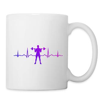 Cardio Weightlifting Men's Strength Training Endurance - Mug - white - Right