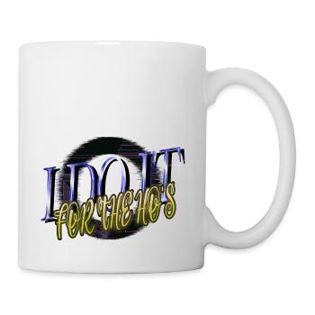 humor cool dinosaur fan gift dino bike moon - Tasse - Weiß - Rechts