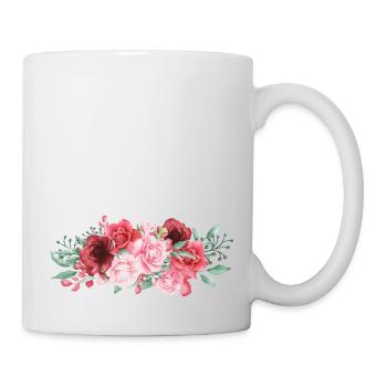 Marraine d’amour fleurs- idée cadeau marraine - Mug blanc - blanc - Droite