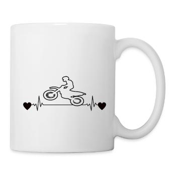 Moto Moto Moto Fan de Moto Motorcross - Mug blanc - blanc - Droite