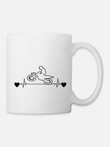 Moto Moto Moto Fan de Moto Motorcross - Mug blanc - blanc