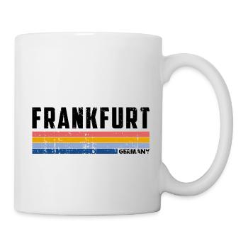 Vintage Frankfurt Germany Retro Design - Mug blanc - blanc - Droite