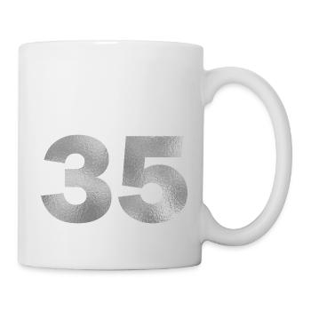 Geburtstag 35 Jahre - Tasse - Weiß - Rechts