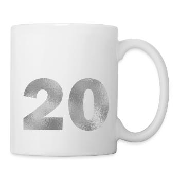 Geburtstag 20 Jahre - Tasse - Weiß - Rechts