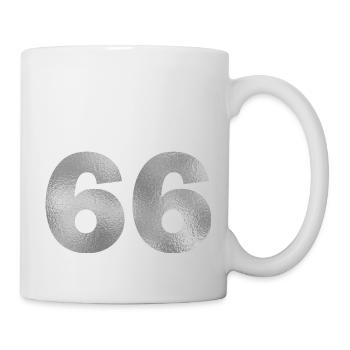 Geburtstag 66 Jahre - Tasse - Weiß - Rechts