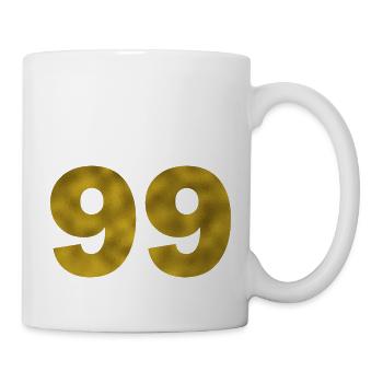 Geburtstag 99 Jahre - Tasse - Weiß - Rechts