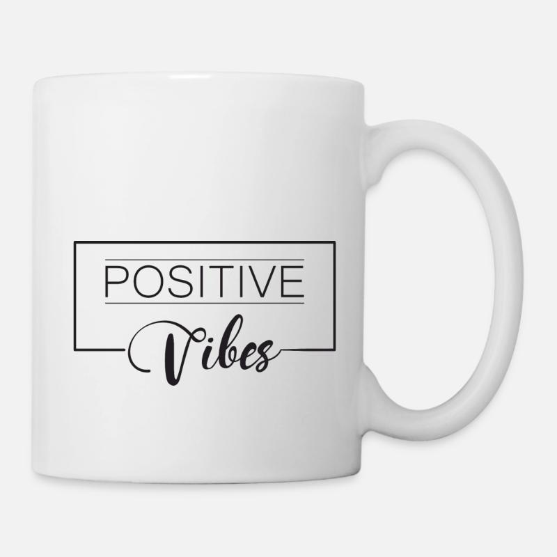 POSITIVE VIBES - Tasse - Weiß