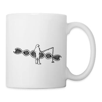 Angeln Fischen Angelhaken Angler Angelsport - Tasse - Weiß - Rechts