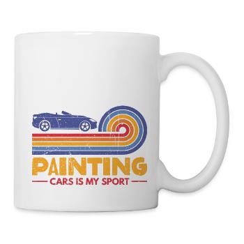 Painting Cars Is My Sport - Auto Lacquer Gift - Mug - white - Right
