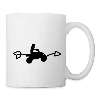 Quad Pfeil nach rechts - Tasse - Weiß - Rechts