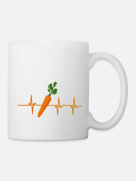 Carrot heartbeat - Mug - white
