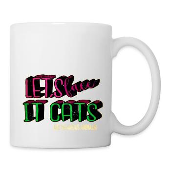 mammal fun pet pet cat anniversary quote avocados - Tasse - Weiß - Rechts