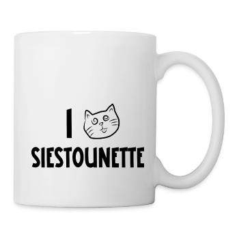 I love siestounette - Mug blanc - blanc - Droite
