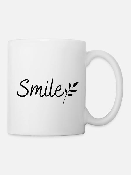 Smile - Tasse - Weiß