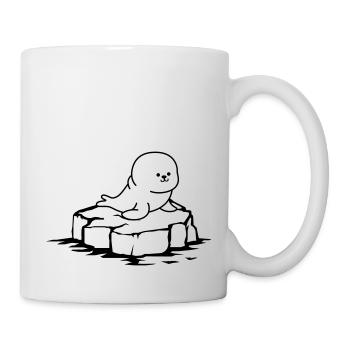 robbe eisscholle - Tasse - Weiß - Rechts