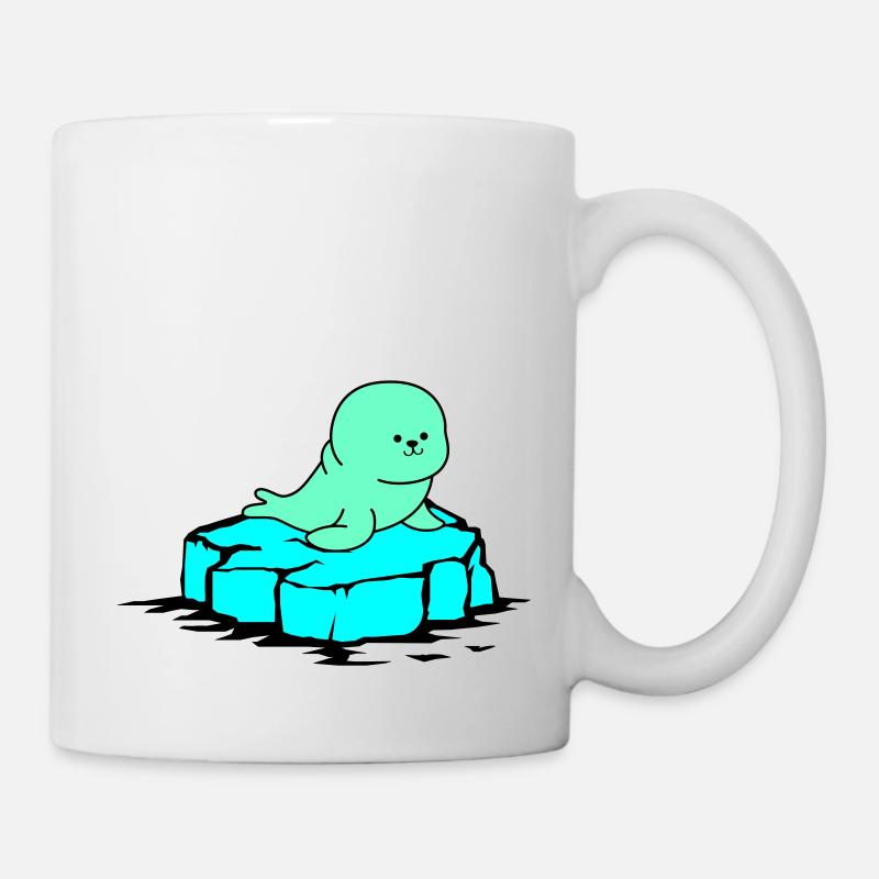 robbe eisscholle - Tasse - Weiß